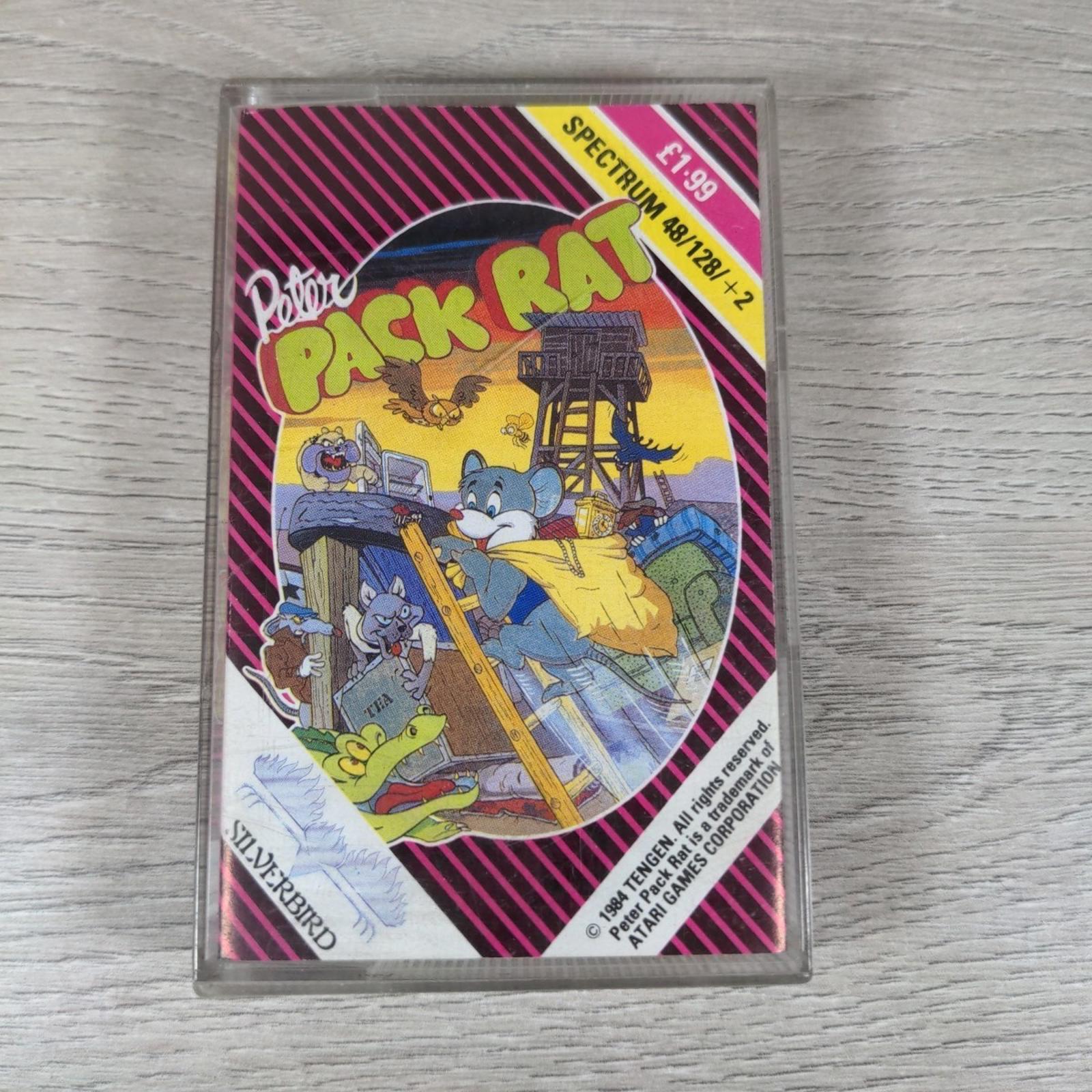Peter Pack Rat ZX Spectrum 48/128K Game Cassette Silverbird Tested & Working