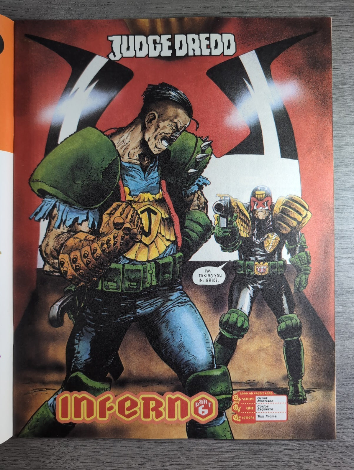 2000AD Prog 847 Featuring Judge Dredd Comic 7th Aug 1993 Vintage Retro Comic