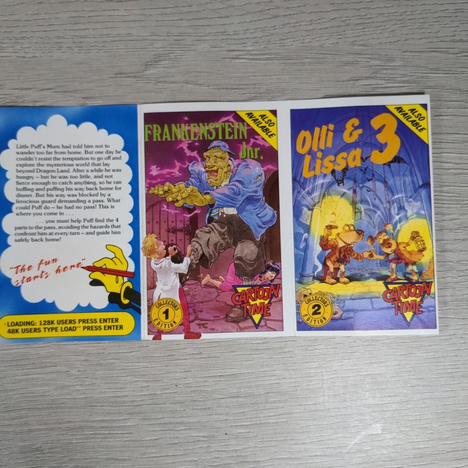 Little Puff In Dragon Land ZX Spectrum 48K 128K Game Cassette Tested & Working