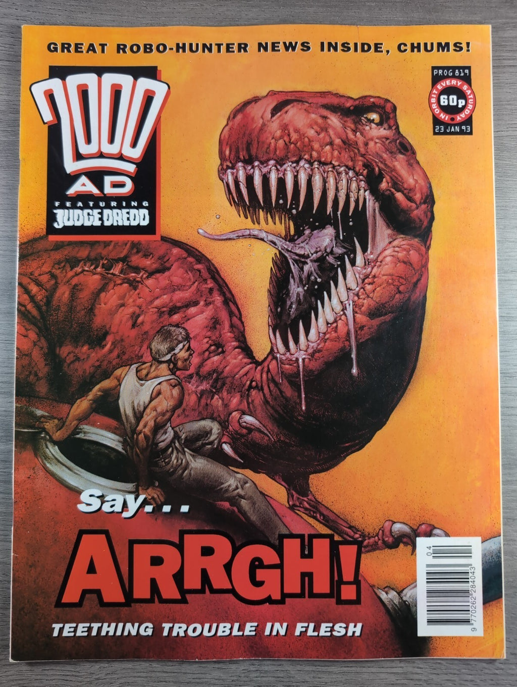 2000AD Prog 819 Featuring Judge Dredd Comic 23rd Jan 1993 Vintage Retro Comic