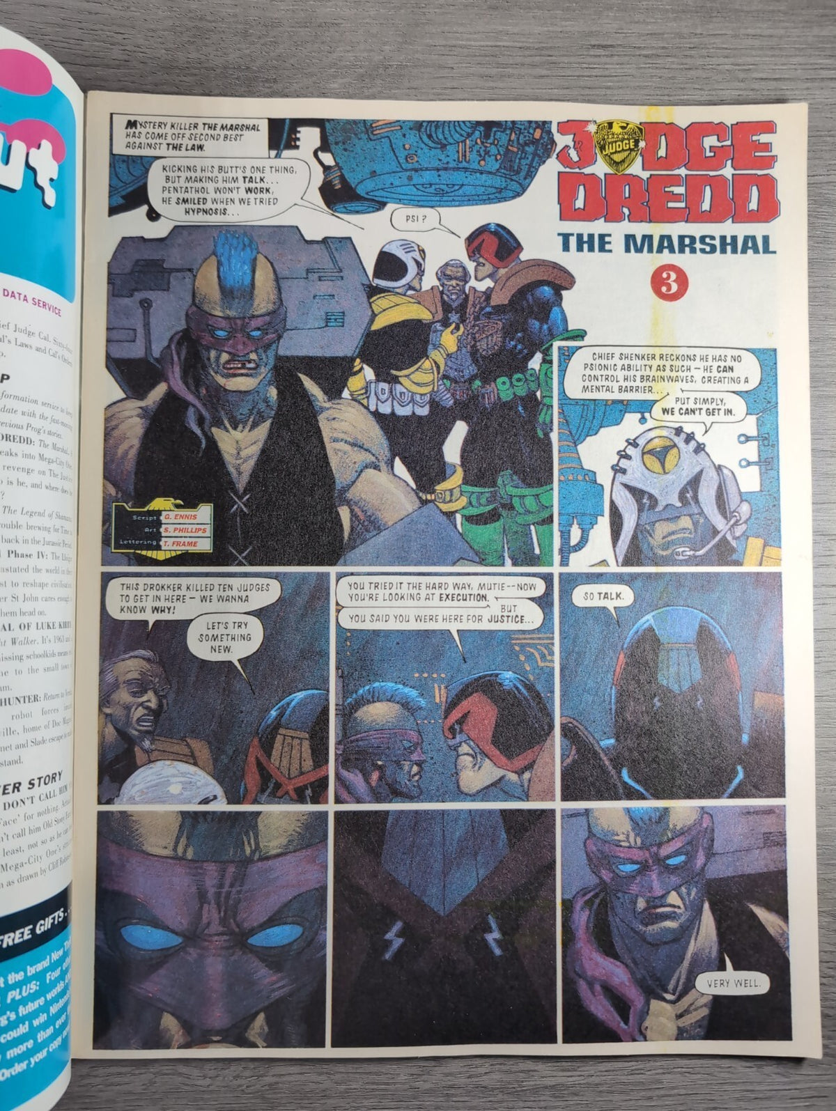 2000AD Prog 802 Featuring Judge Dredd Comic 26th Sept 1992 Vintage Retro Comic