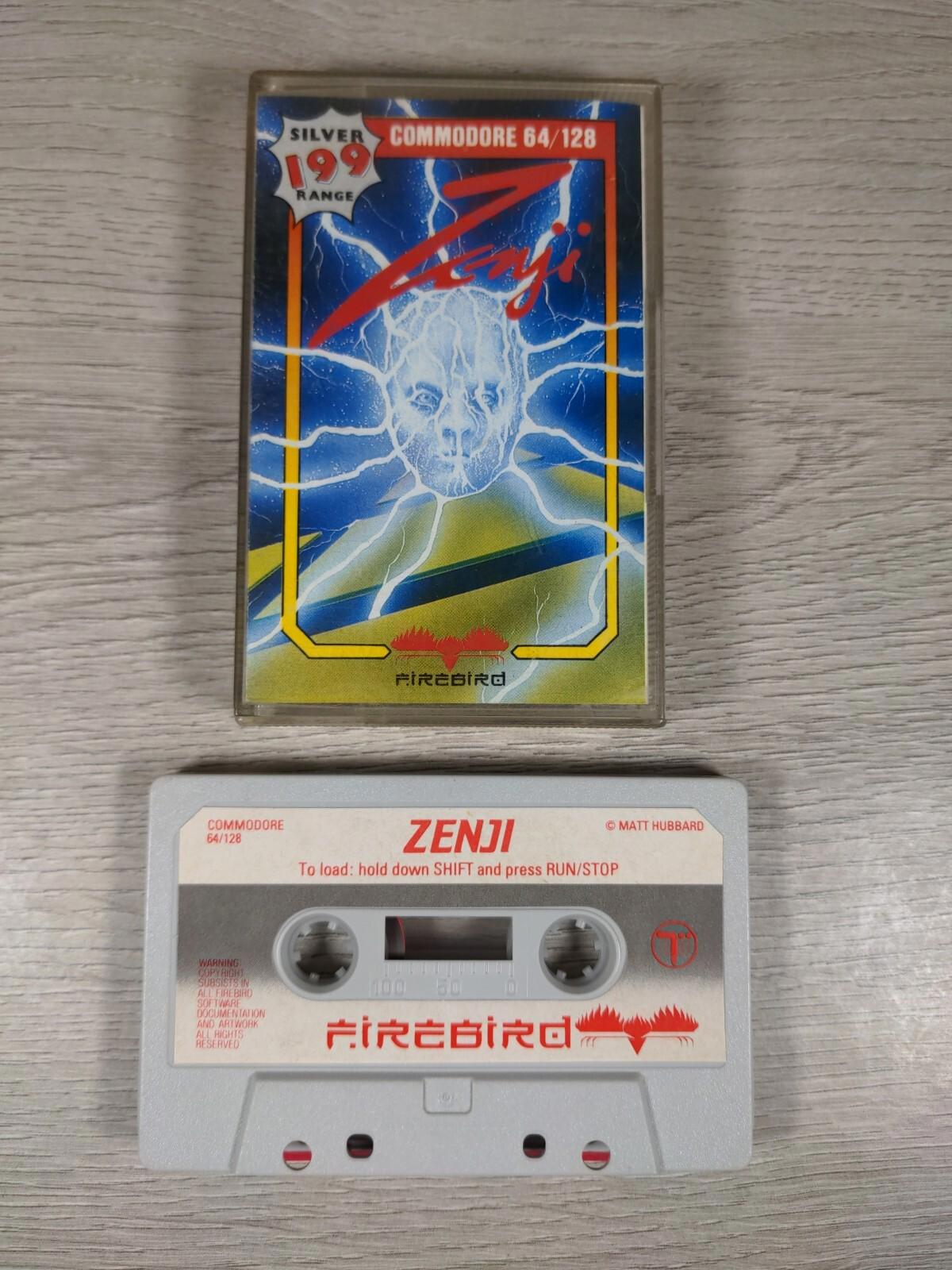 Zenji Commodore 64 C64 Game Cassette Tested & Working