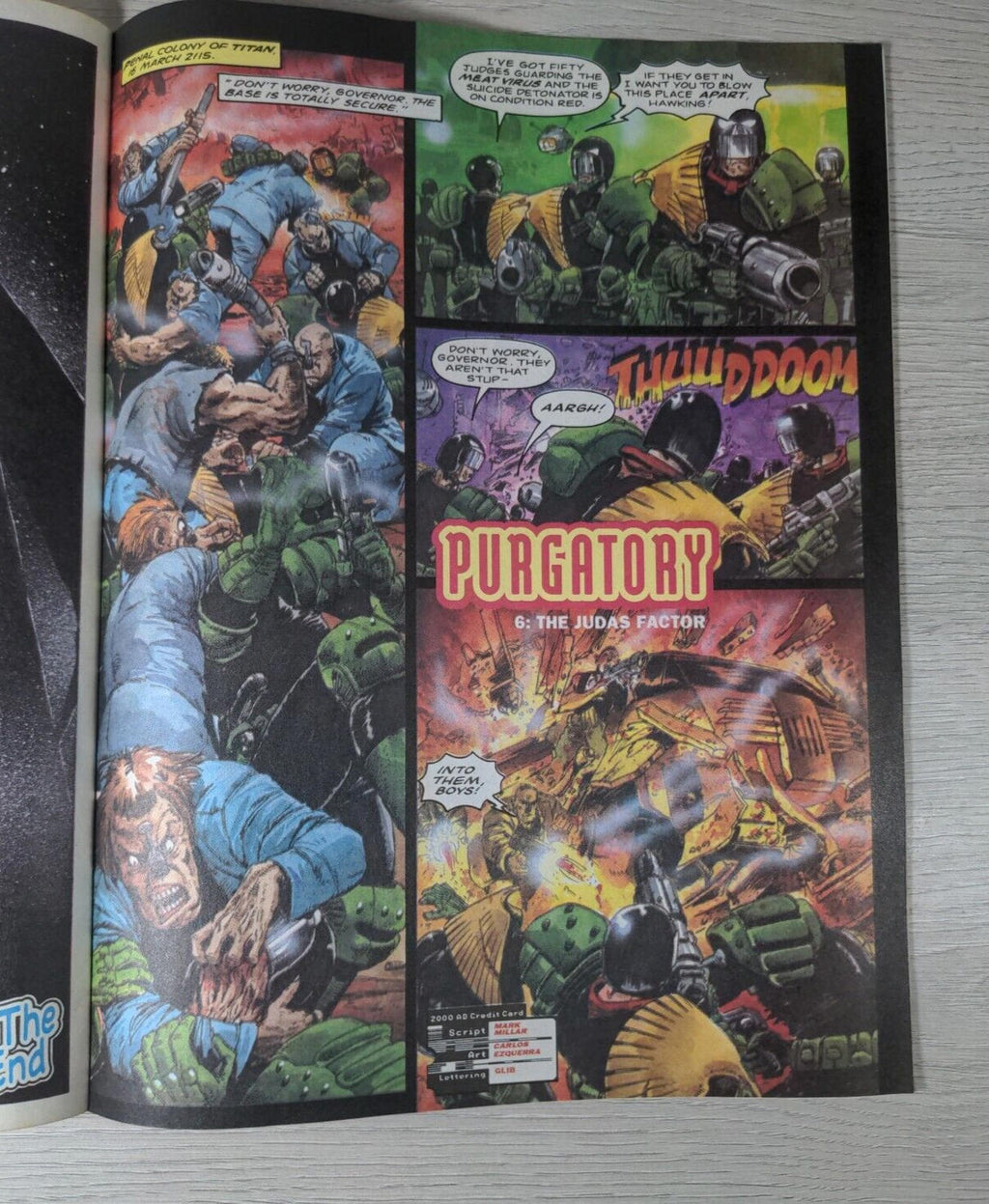 2000AD Featuring Judge Dread Larsens Last Stand Prog#839 June 1993 Vintage Comic