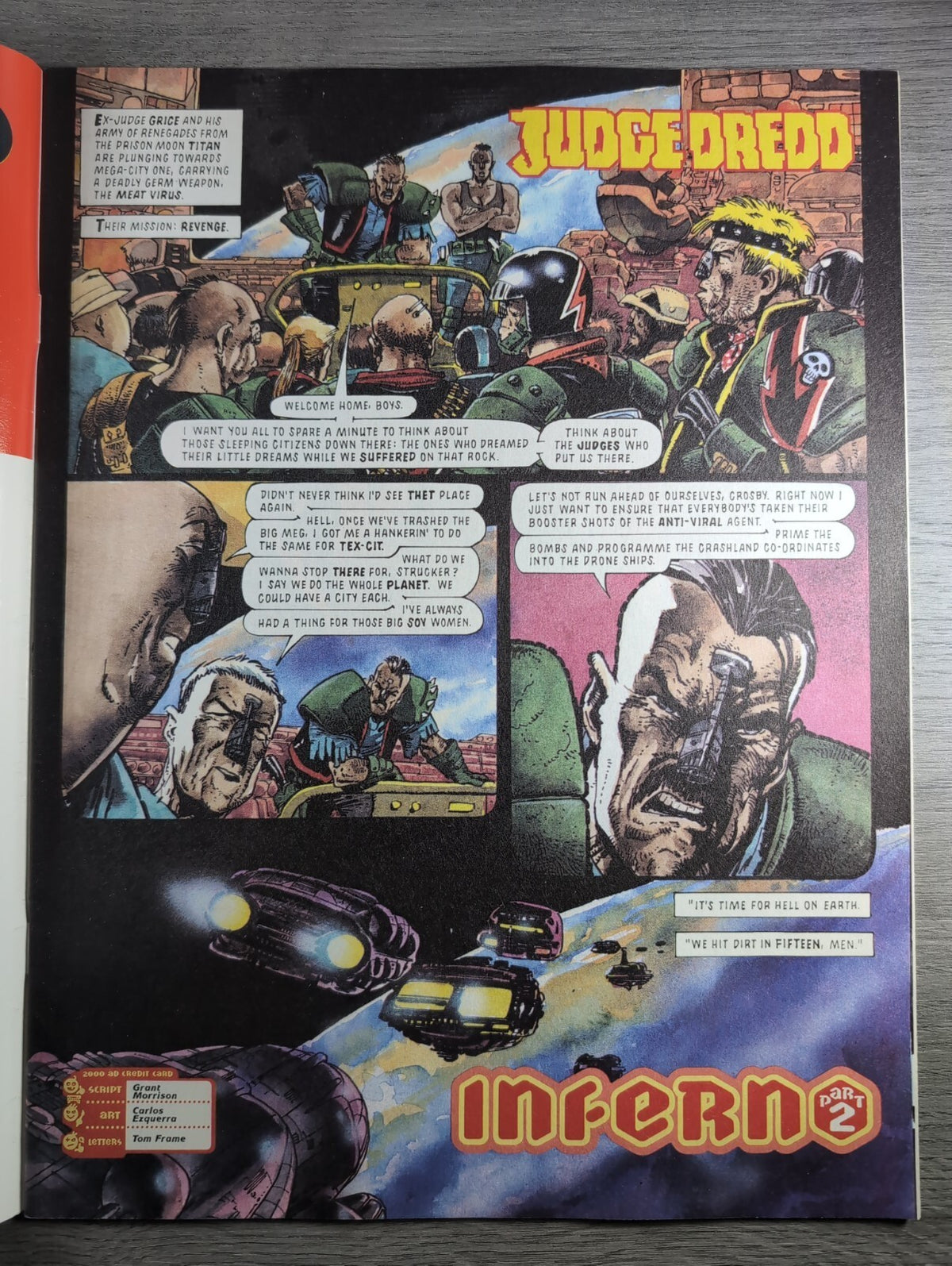 2000AD Prog 843 Featuring Judge Dredd Comic 3rd July 1993 Vintage Retro Comic