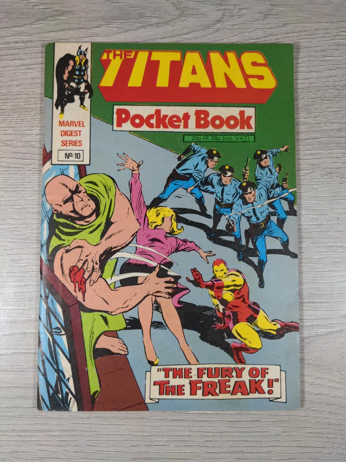 The Titans Pocket Book Issue Number 10 Marvel Digest Series 1980's Vintage Comic - Retrorama UK