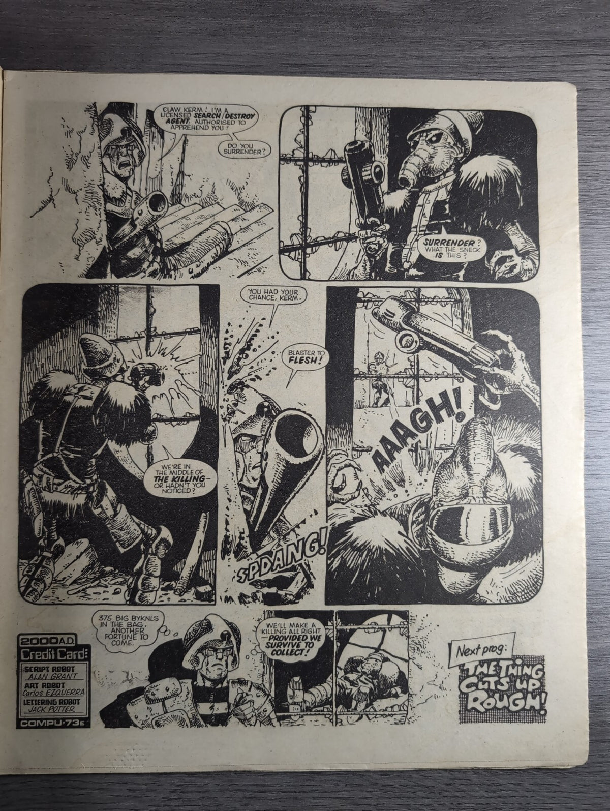 2000AD Prog 351 Featuring Judge Dredd Comic 14th Jan 1984 Vintage Retro Comic