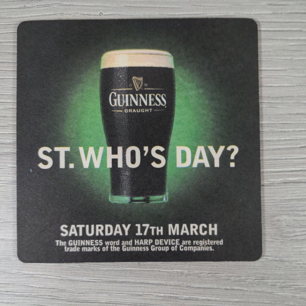 Guinness 4 x Vintage Beer Mats Pub Bar Coaster Breweriana - Retrorama UK