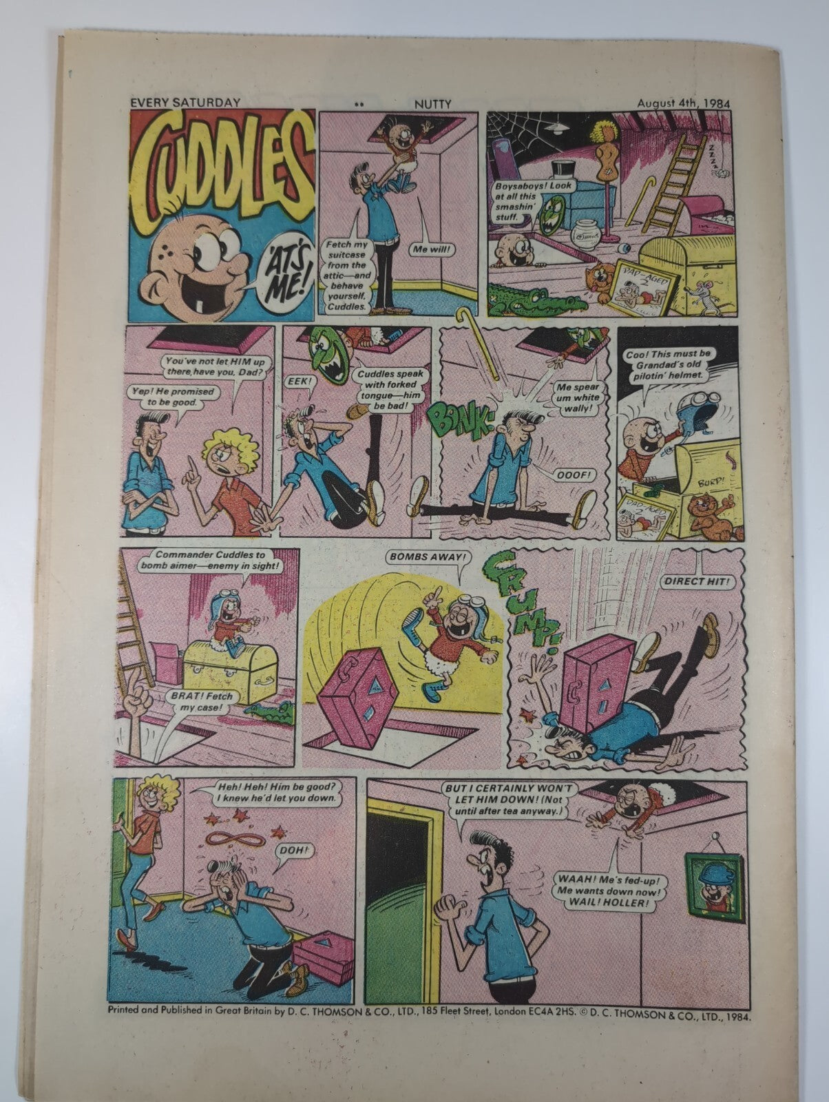 Nutty Comic Featuring Bananaman Issue No. 234 Aug 4th 1984 Vintage Retro Comic