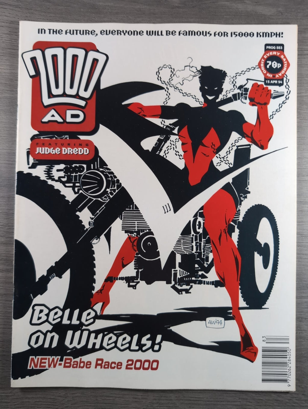 2000AD Prog 883 Featuring Judge Dredd Comic 15th April 1994 Vintage Retro Comic