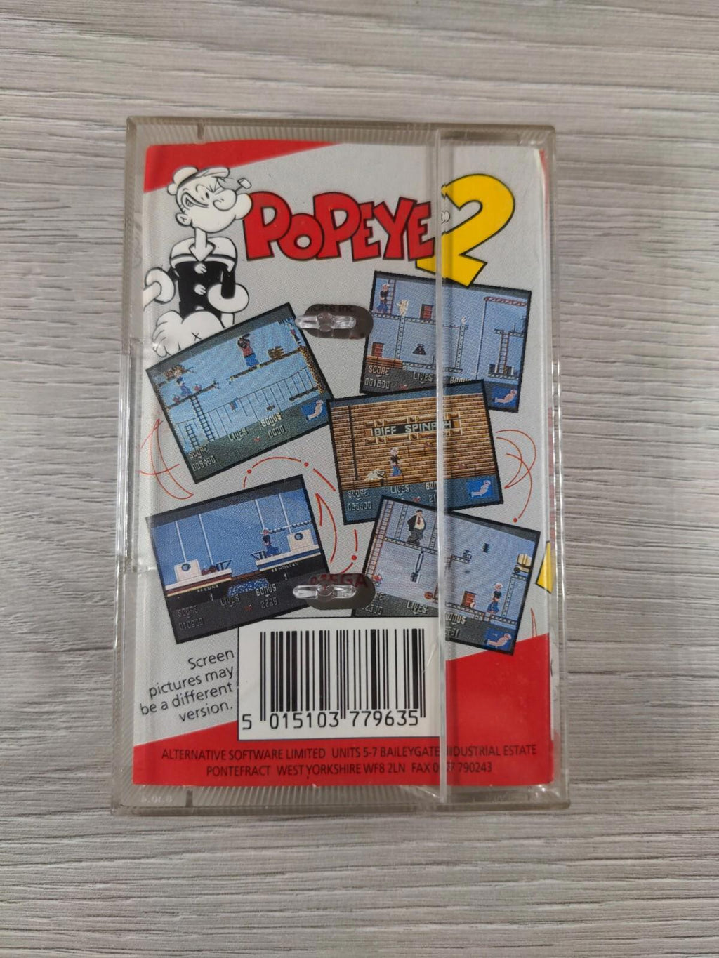 Popeye 2 Commodore 64 C64 Game Cassette Tested & Working