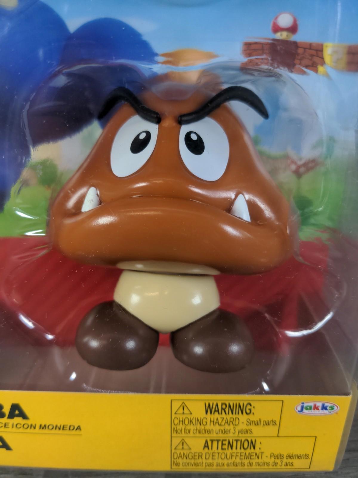 Super Mario Goomba Action Figure Jakks Pacific Factory Sealed Pack - Retrorama UK