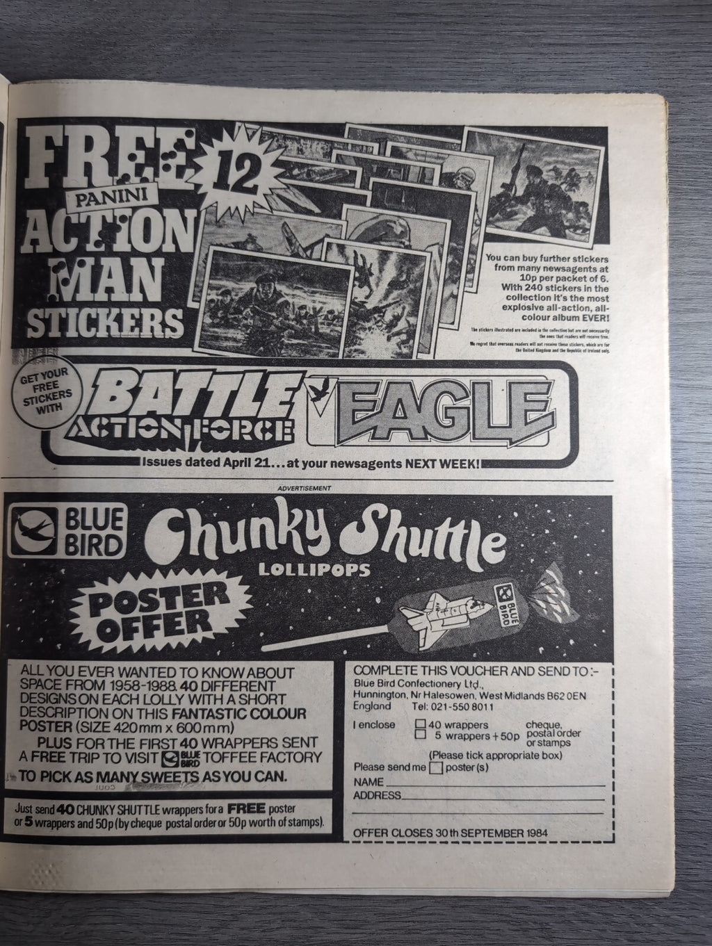 Eagle Comic Issue 14th April 1984 Vintage Retro UK Comic