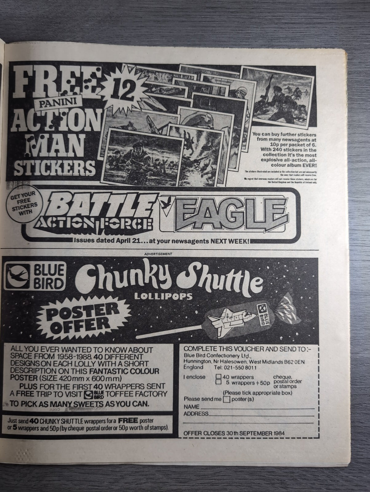 Eagle Comic Issue 14th April 1984 Vintage Retro UK Comic
