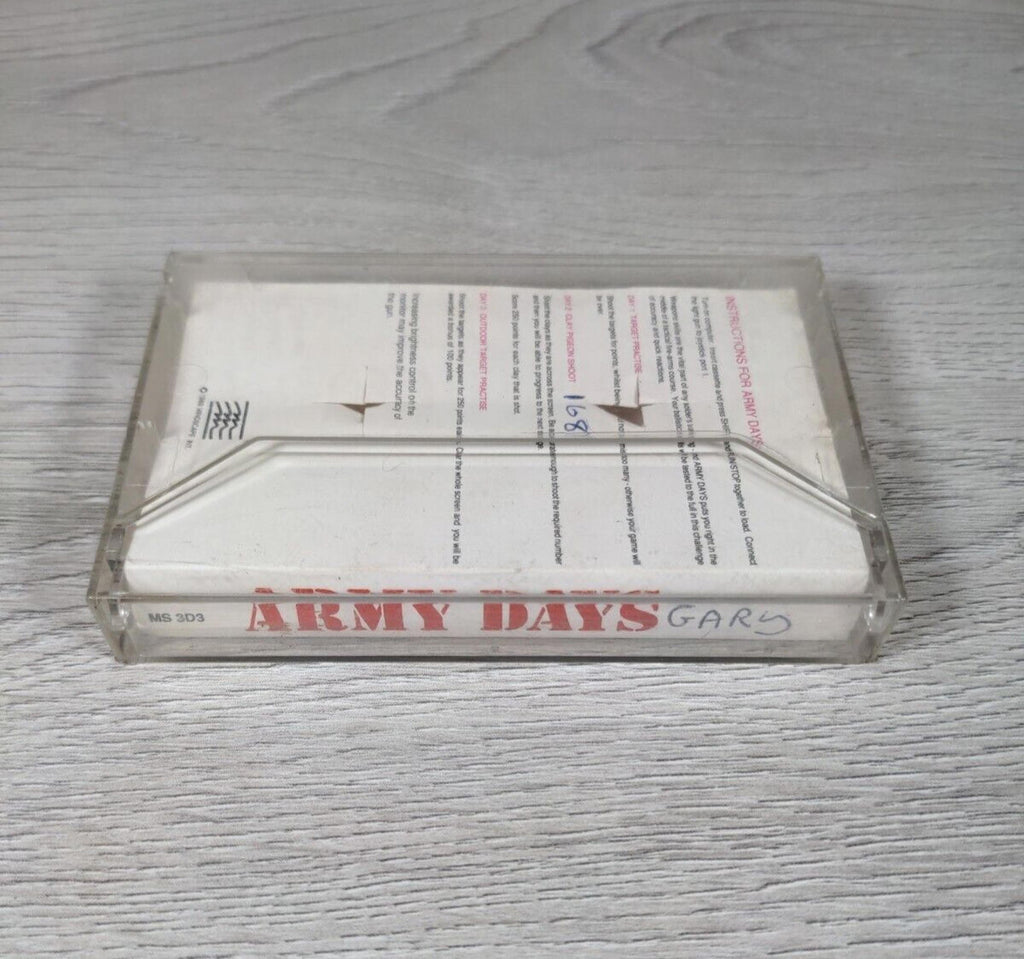 Army Days Commodore 64 C64 Video Game Cassette Light Fantastic Tested & Working