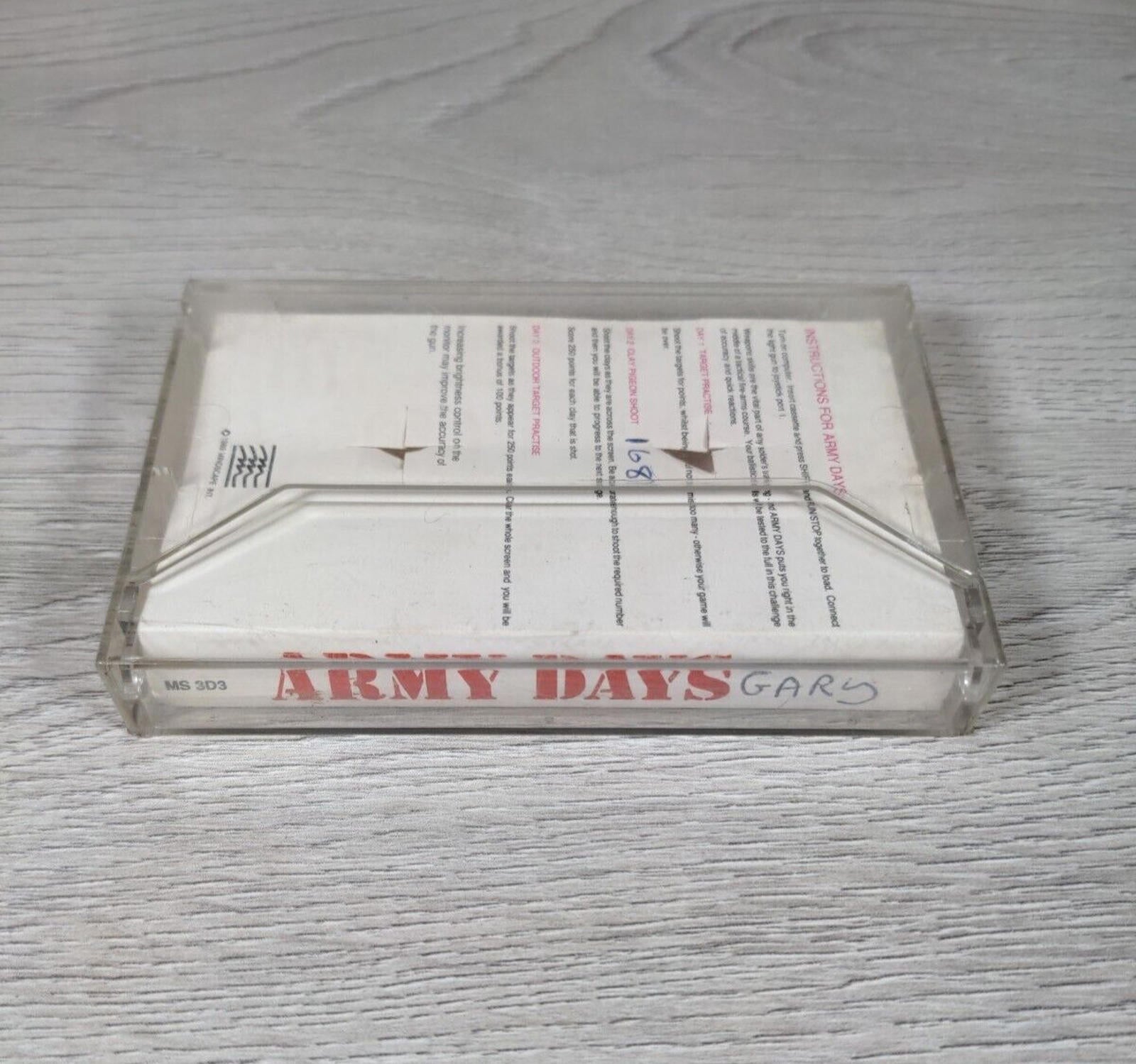 Army Days Commodore 64 C64 Video Game Cassette Light Fantastic Tested & Working