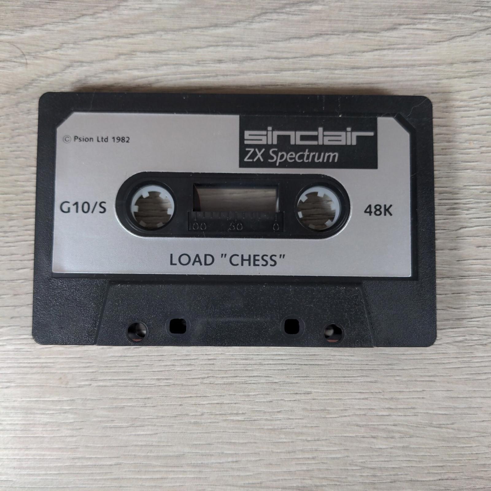 Chess ZX Spectrum 48K Video Game Cassette Tested & Working