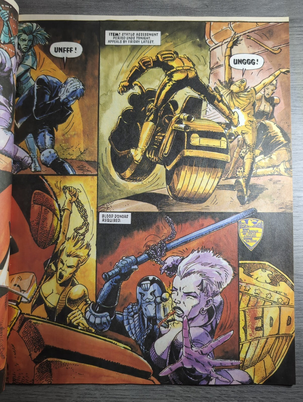 2000AD Prog 671 Featuring Judge Dread Comic 24th March 1990 Vintage Retro Comic - Retrorama UK