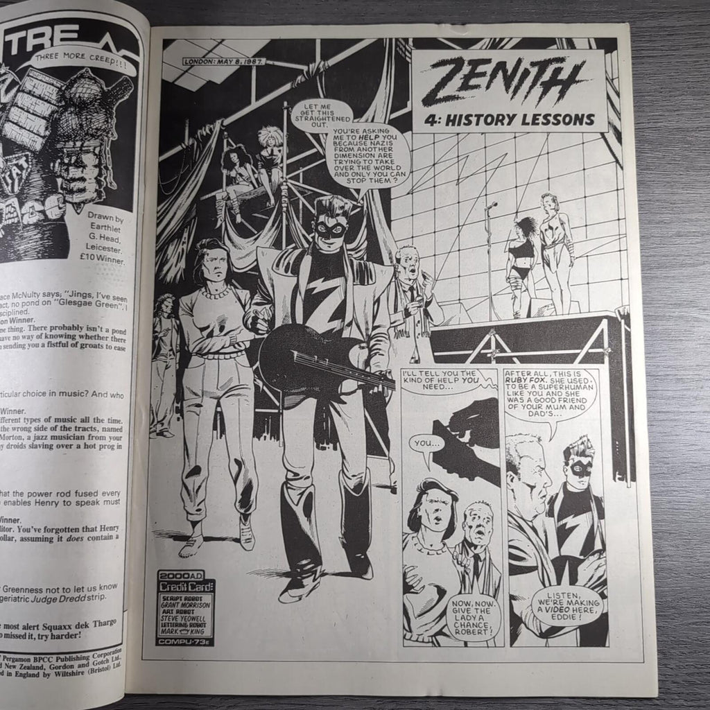 2000AD Prog 539 Featuring Judge Dredd 12th September 1987 Vintage Comic