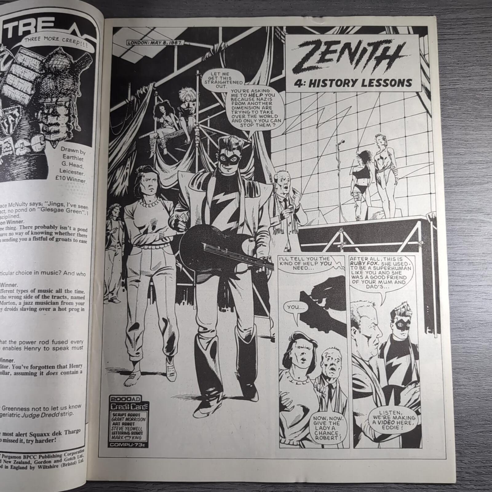 2000AD Prog 539 Featuring Judge Dredd 12th September 1987 Vintage Comic