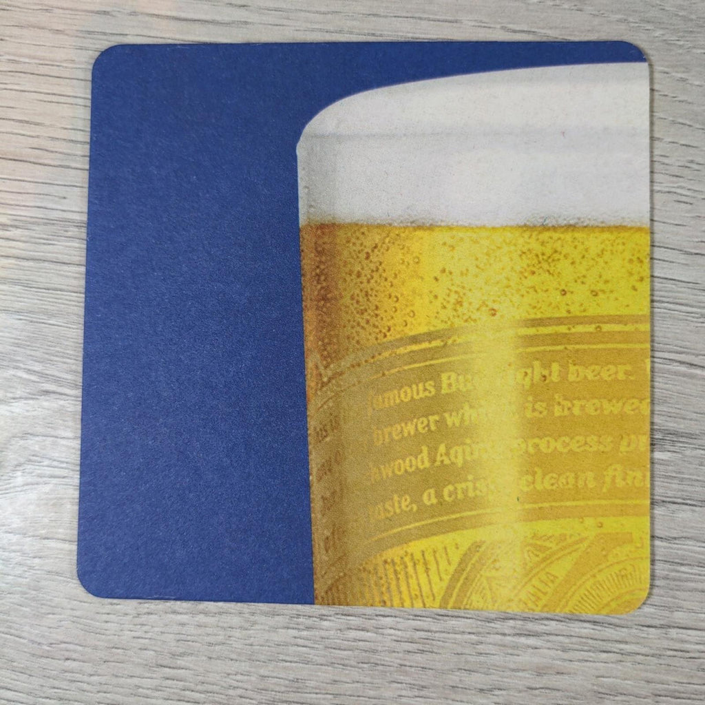 Budweiser 5 x Beer Mats Pub Bar Coaster Breweriana - Retrorama UK