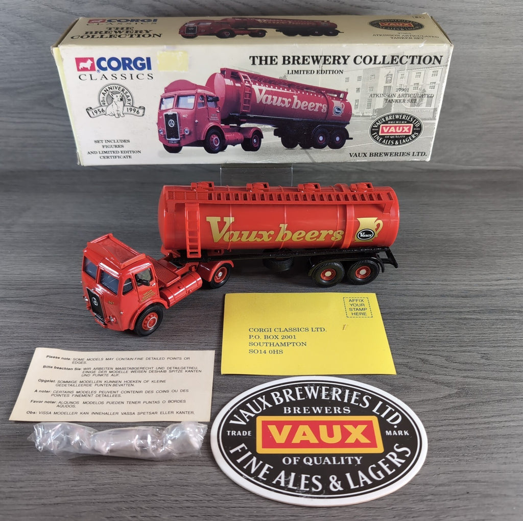 Corgi Classics 27901 Atkinson Articulated Tanker Set Vaux Breweries