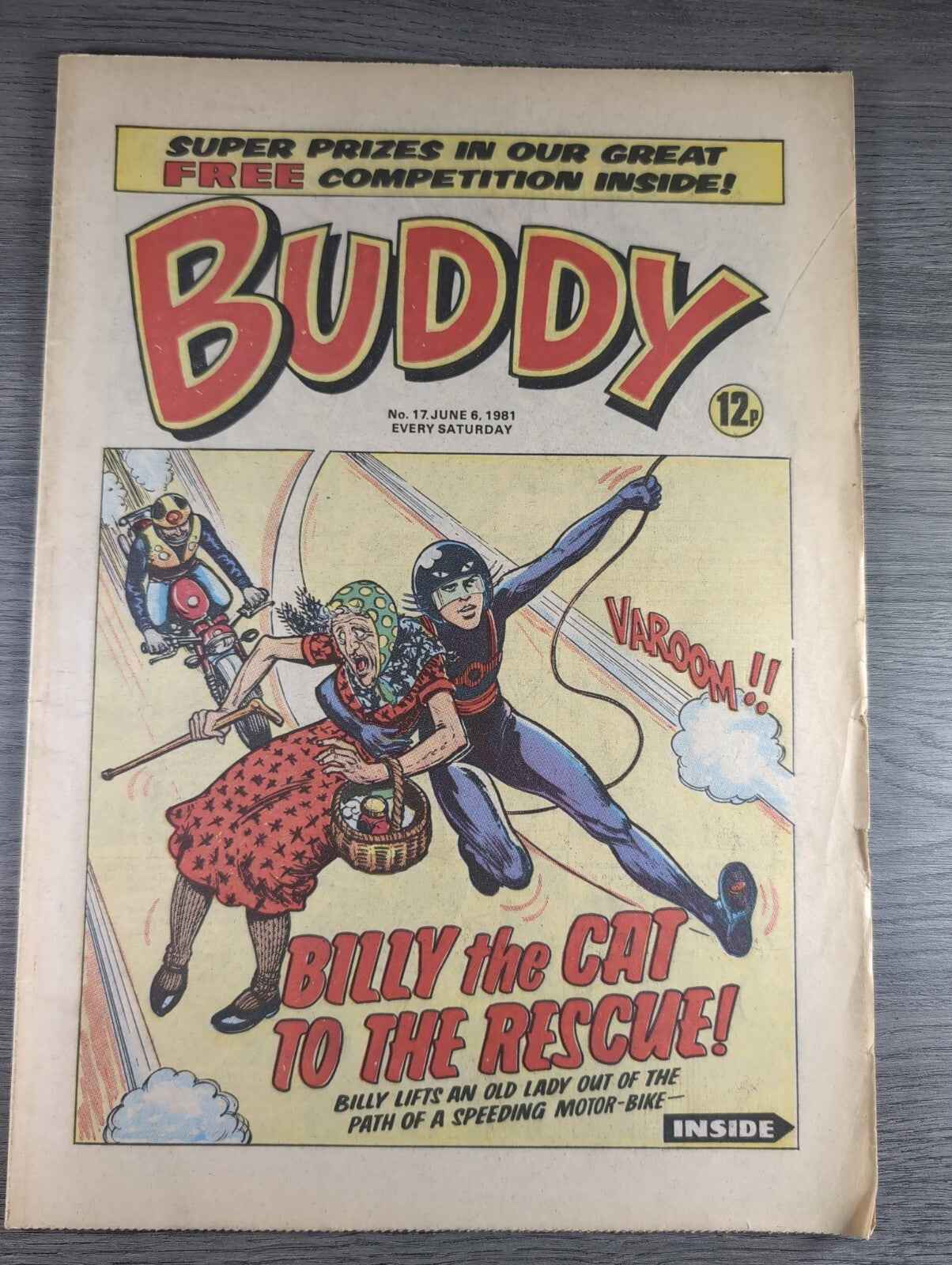 Buddy Comic Issue No 17 6th June 1981 Vintage Retro Comic