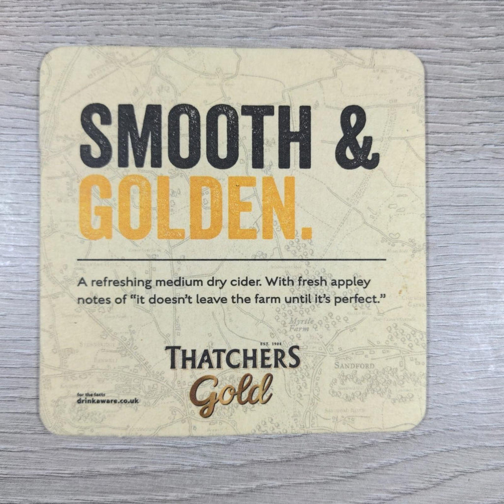 Thatchers Cider 3 x Vintage Beer Mats Pub Bar Coaster Breweriana - Retrorama UK