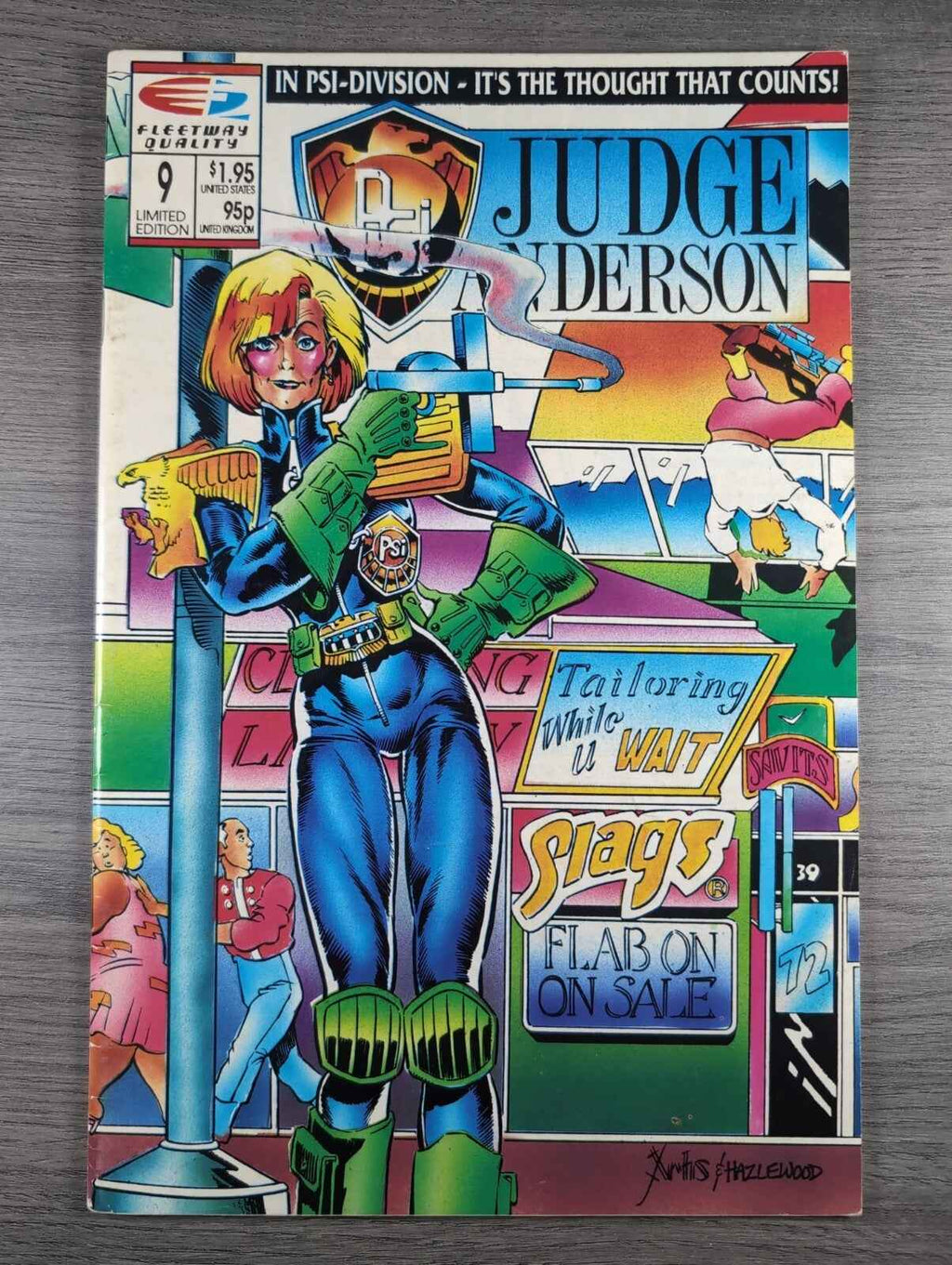 Judge Anderson PSI Issue No 9 Limited Edition Fleetway Comics Vintag Retro Comic