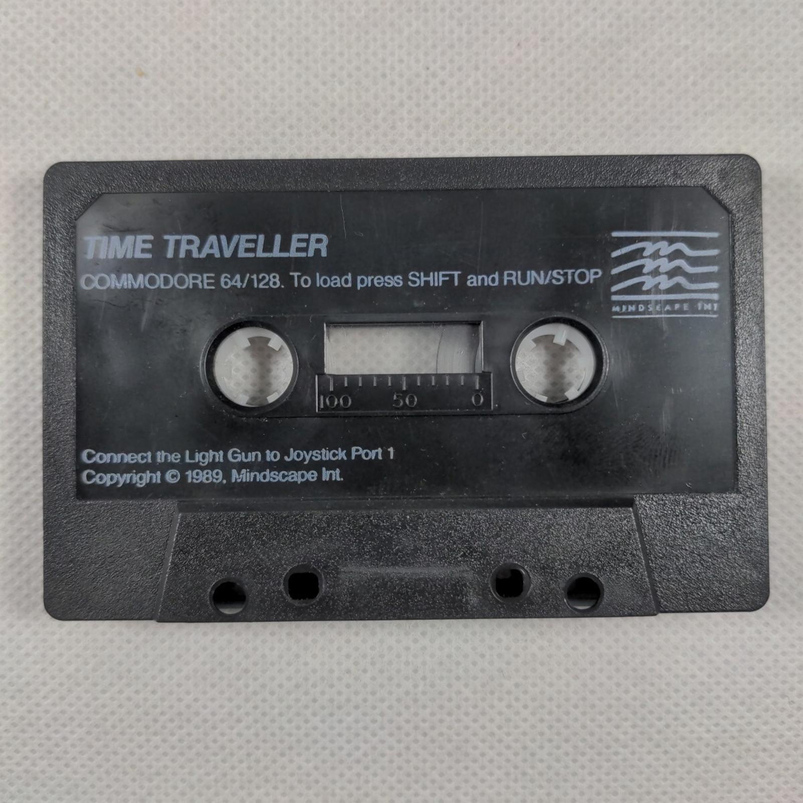 Time Traveller Commodore 64 C64 Game Cassette Light Gun Game Tested & Working