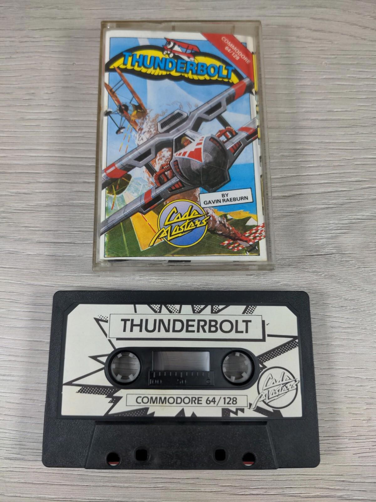 Thunderbolt Commodore 64 C64 Video Game Cassette Code Masters Tested & Working - Retrorama UK