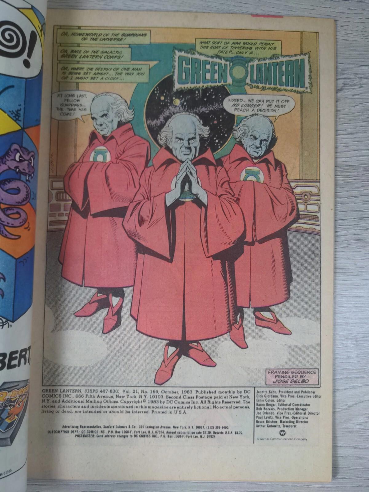 DC Comics Green Lantern #169 October 1983 Vintage Comic