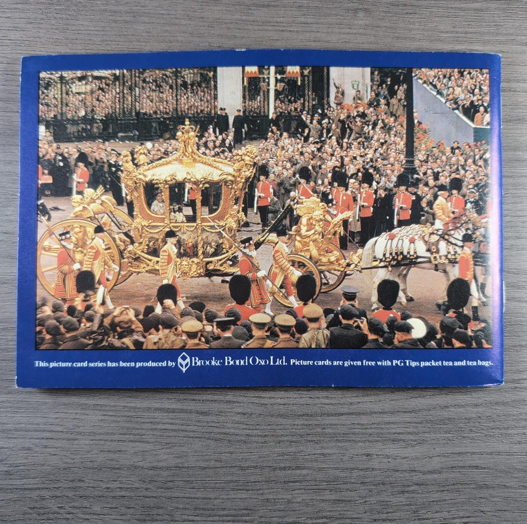 Brooke Bond Tea Picture Cards Album Queen Elizabeth I & II Complete Set