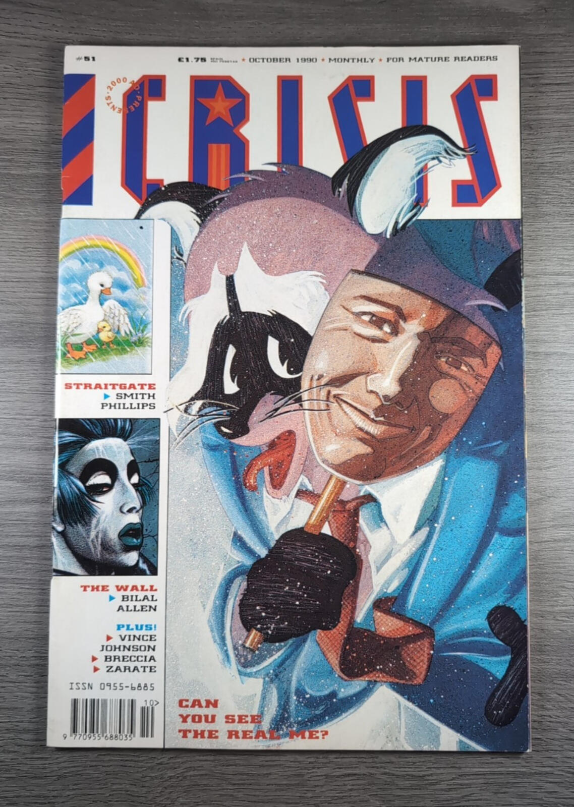2000AD Presents Crisis issue #51 Comic Vintage Retro Collectable