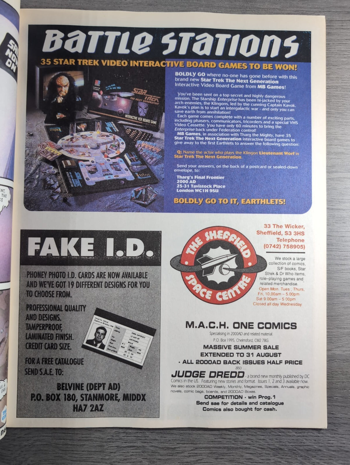 2000AD Prog 902 Featuring Judge Dredd Comic 26th Aug 1994 Vintage Retro Comic
