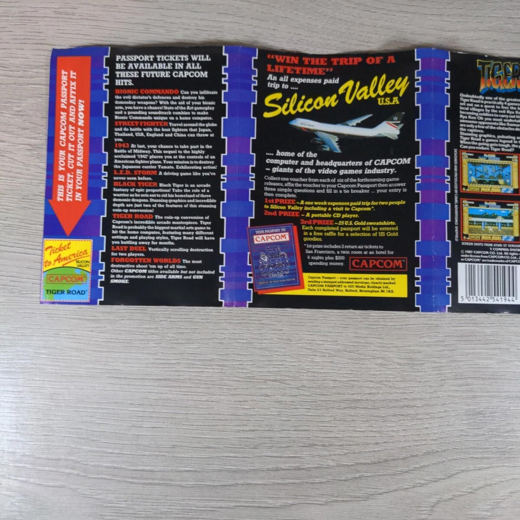 Tiger Road ZX Spectrum 48K 128K Capcom Game Cassette Tested & Working