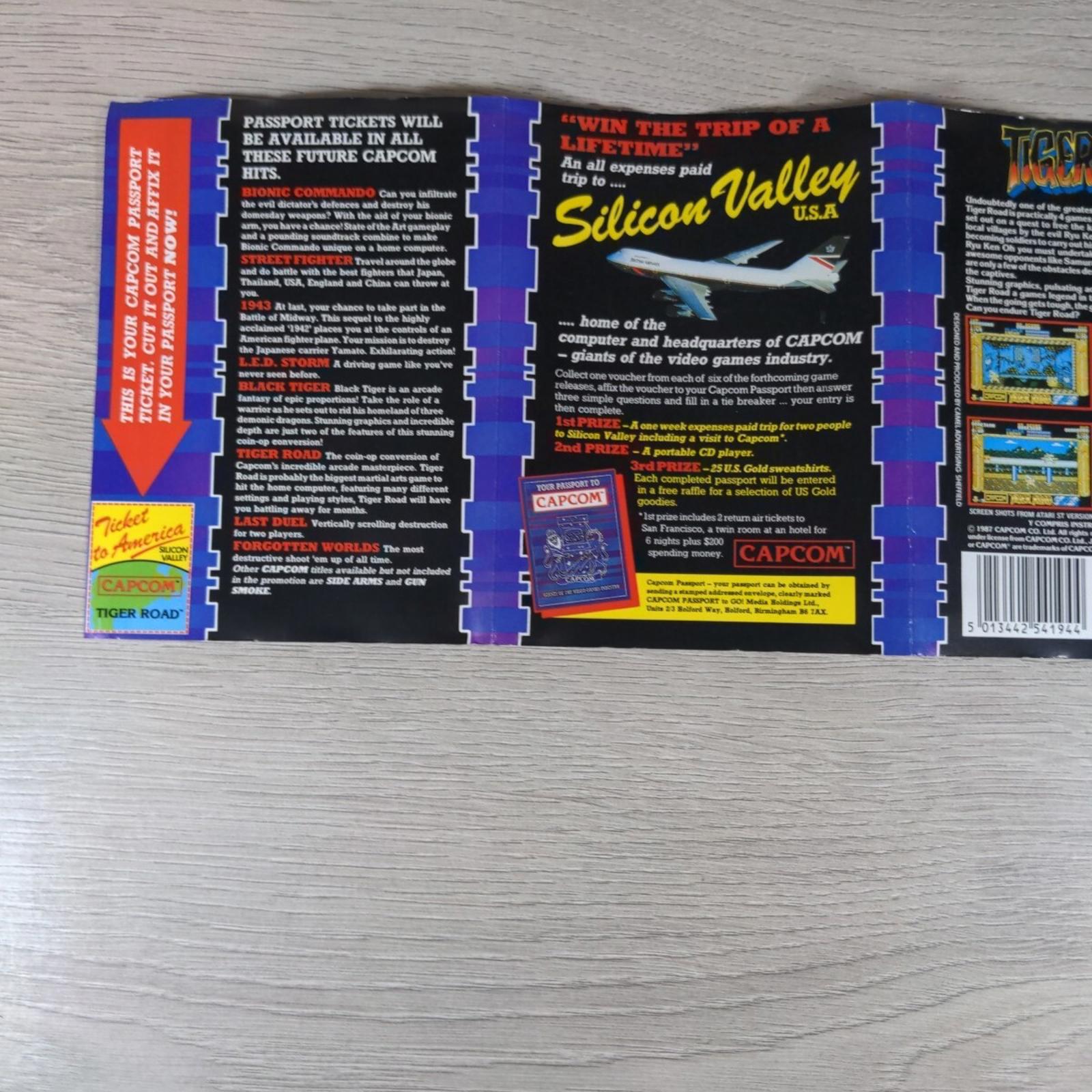 Tiger Road ZX Spectrum 48K 128K Capcom Game Cassette Tested & Working
