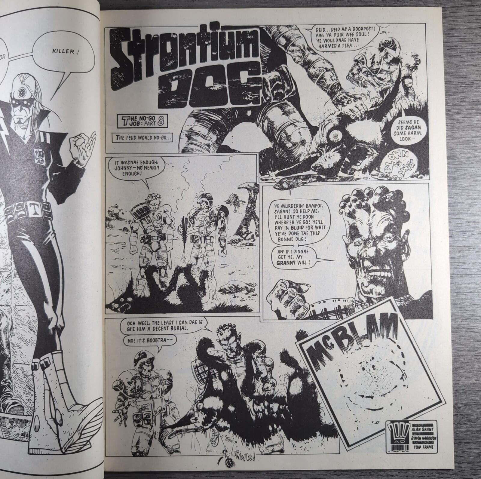 2000AD Prog 587 Featuring Judge Dredd 13th August 1988 Vintage Comic