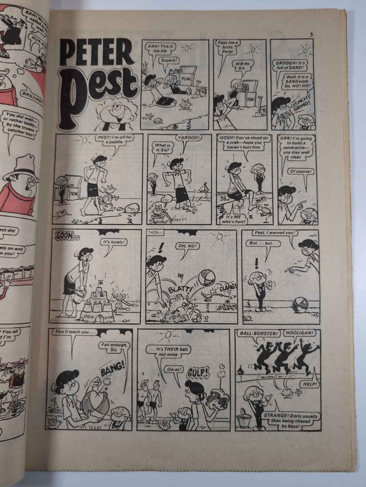 Nutty Comic Featuring Bananaman Issue No. 175 June 18th 1983 Vintage Retro Comic
