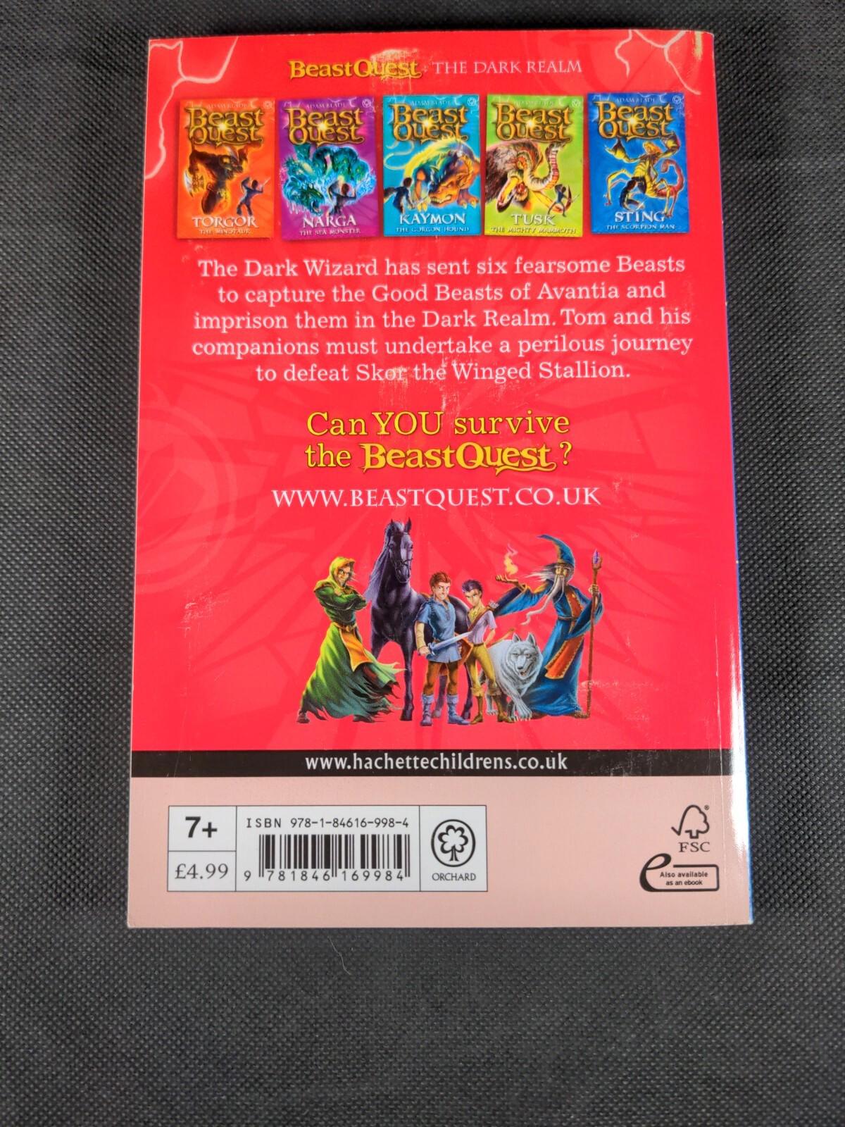 Beast Quest - Skor the Winged Stallion - Series 3 Book 2 Adam Blade - Retrorama UK