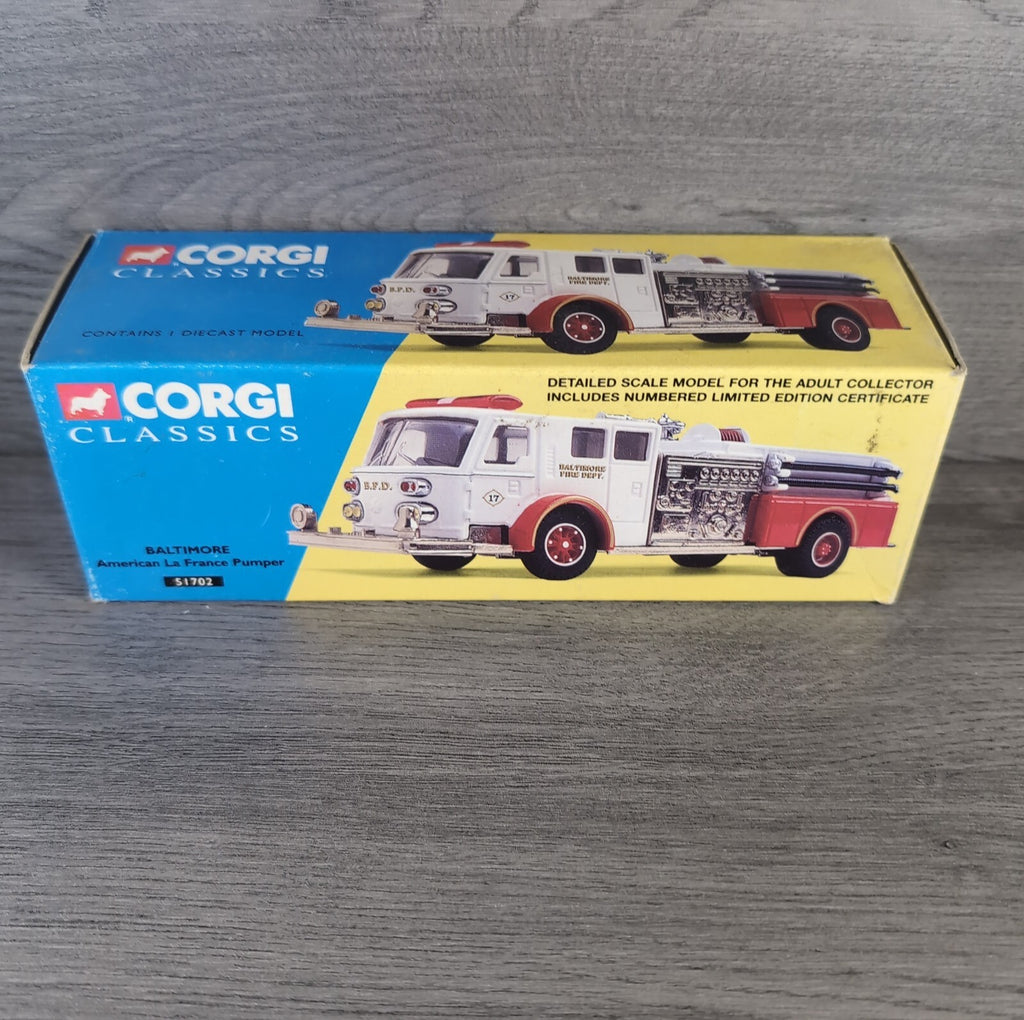 Corgi Classics Baltimore American La France Pumper 51702 Die-Cast Model
