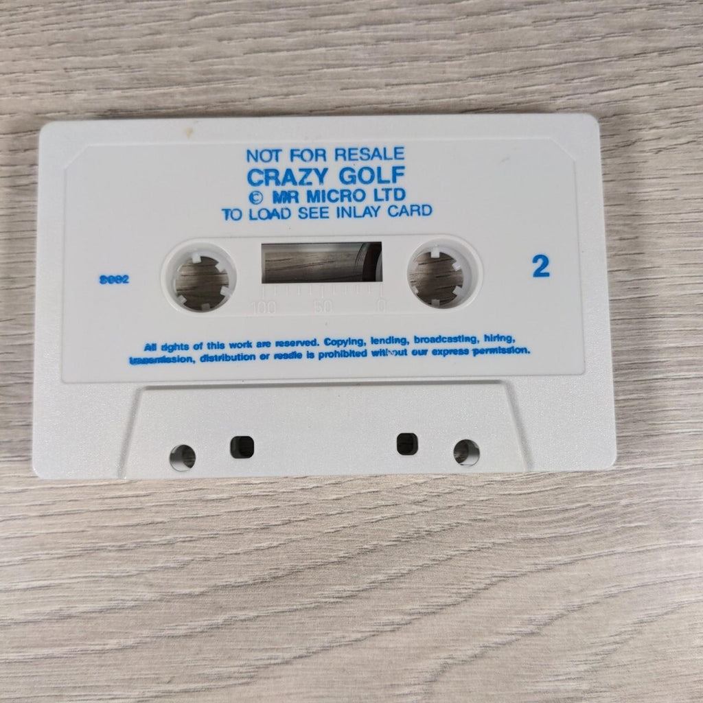 Crazy Golf Sinclair ZX Spectrum 48K Video Game Cassette Tested & Working