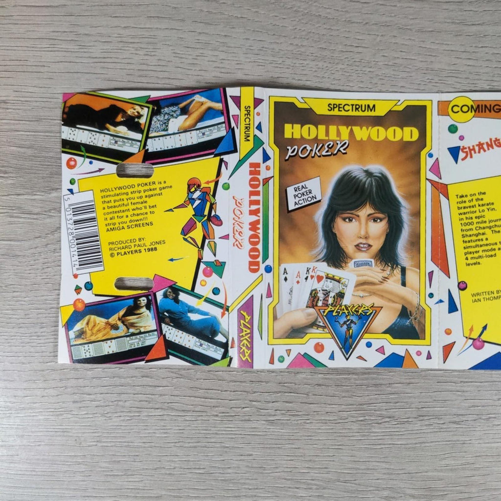 Hollywood Poker ZX Spectrum 48K 128K Video Game Cassette Tested & Working