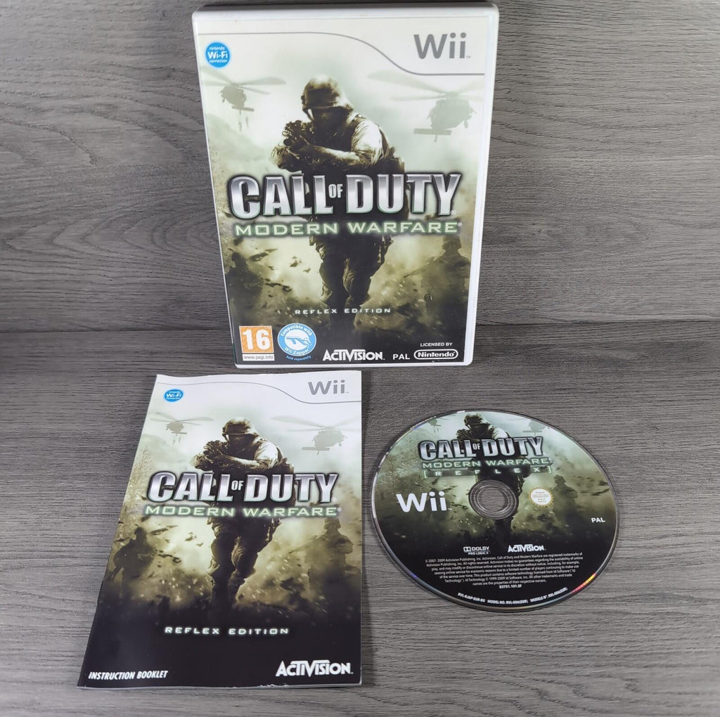 Call Of Duty Modern Warfare Reflex Edition Nintendo Wii Game Tested VGC Disk