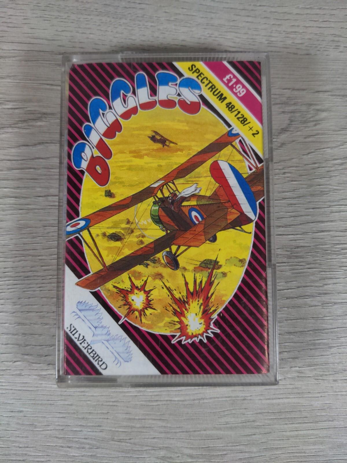Biggles ZX Spectrum 48K 128K Game Cassette Silverbird Tested & Working