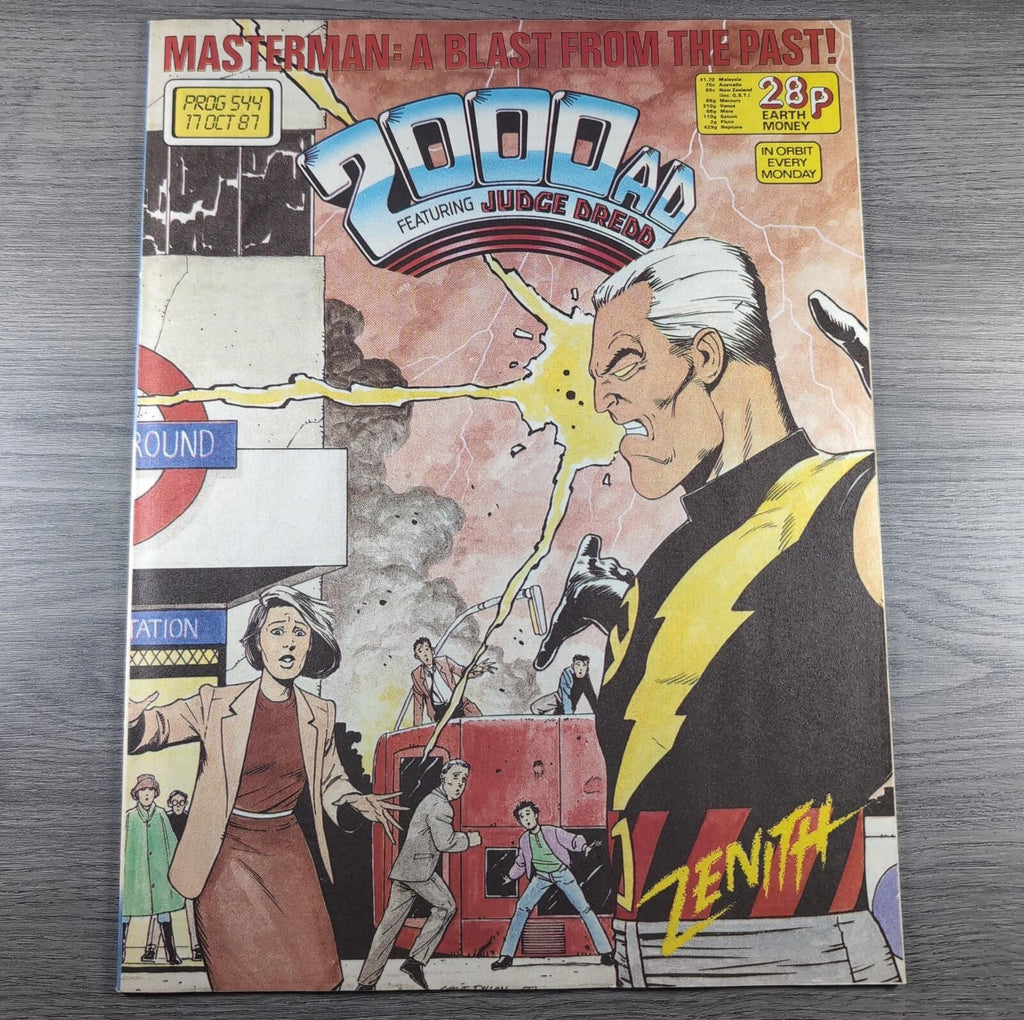 2000AD Prog 544 Featuring Judge Dredd 17th October 1987 Vintage Comic