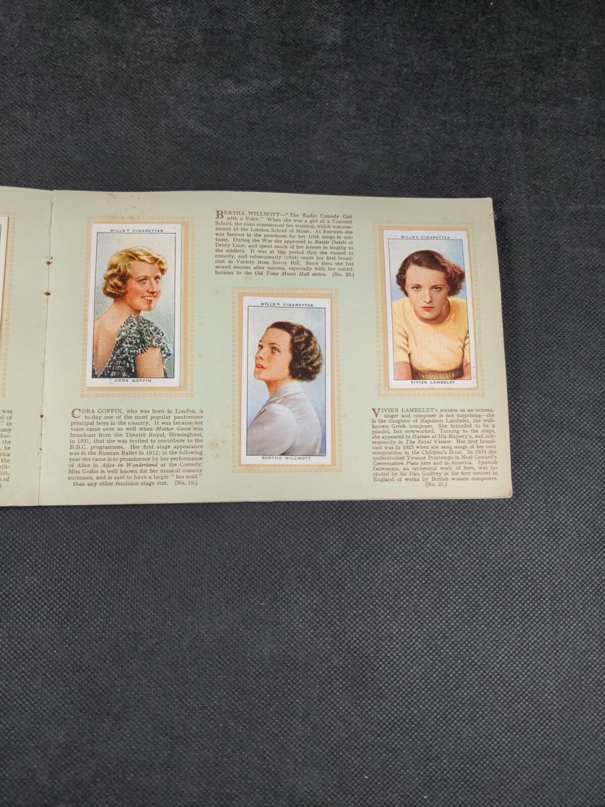 W.D & H.O Wills Radio Celebrities Second Series 1935 Cigarette Cards Full Set
