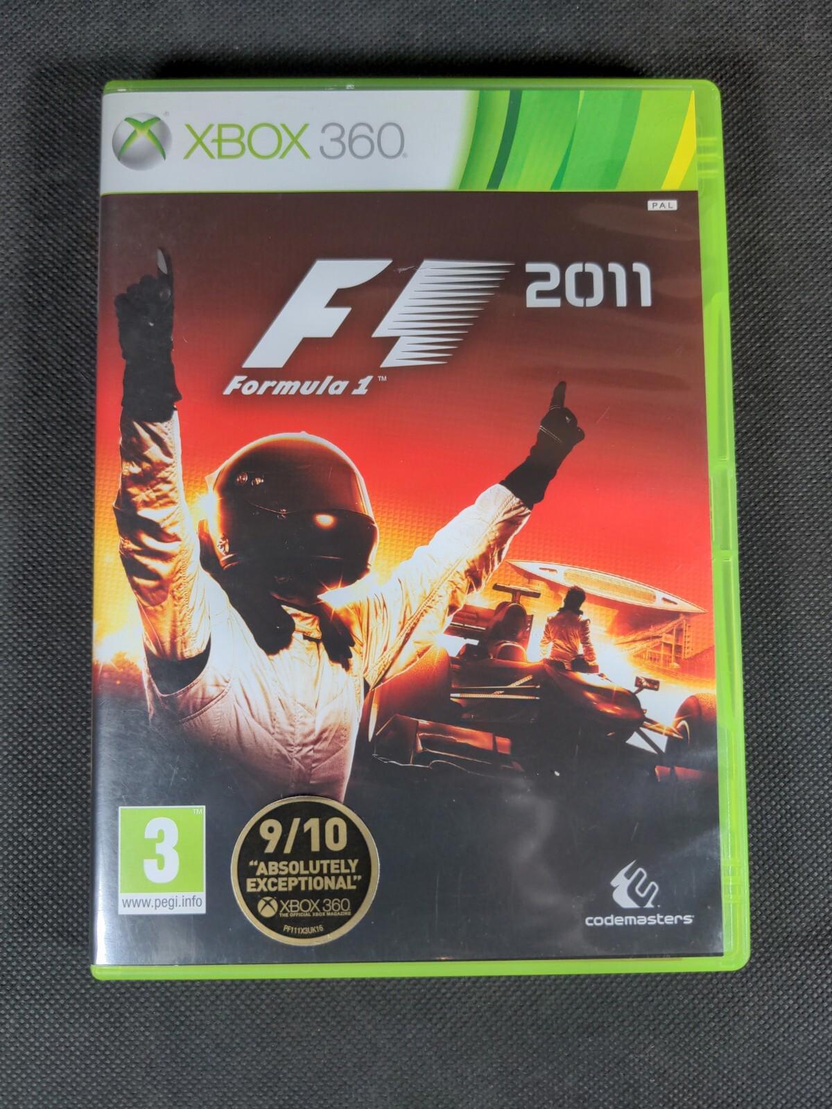 F1 2011 Formula 1 Xbox 360 Game + Manual Tested & Working