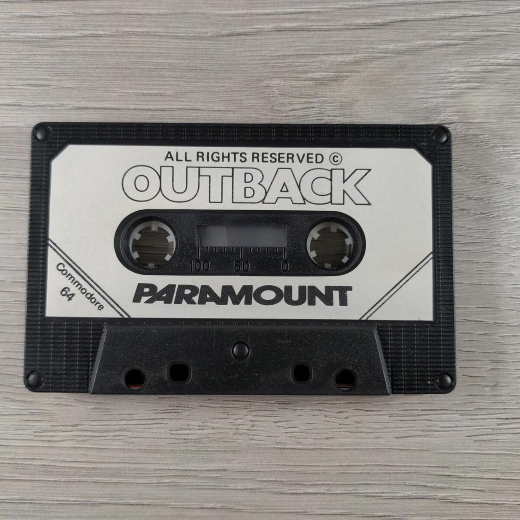 Outback Commodore 64 C64 Video Game Cassette Tested & Working