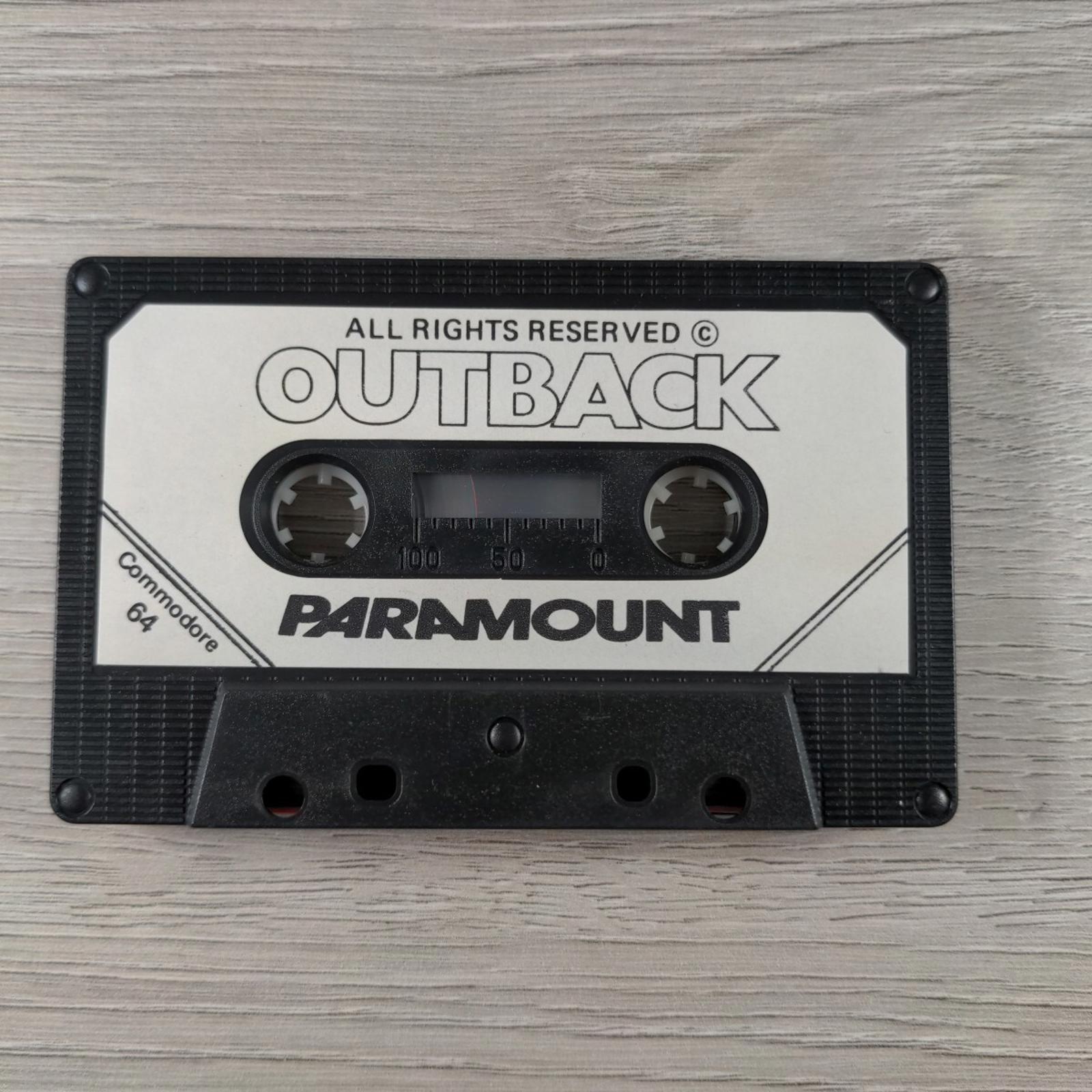 Outback Commodore 64 C64 Video Game Cassette Tested & Working