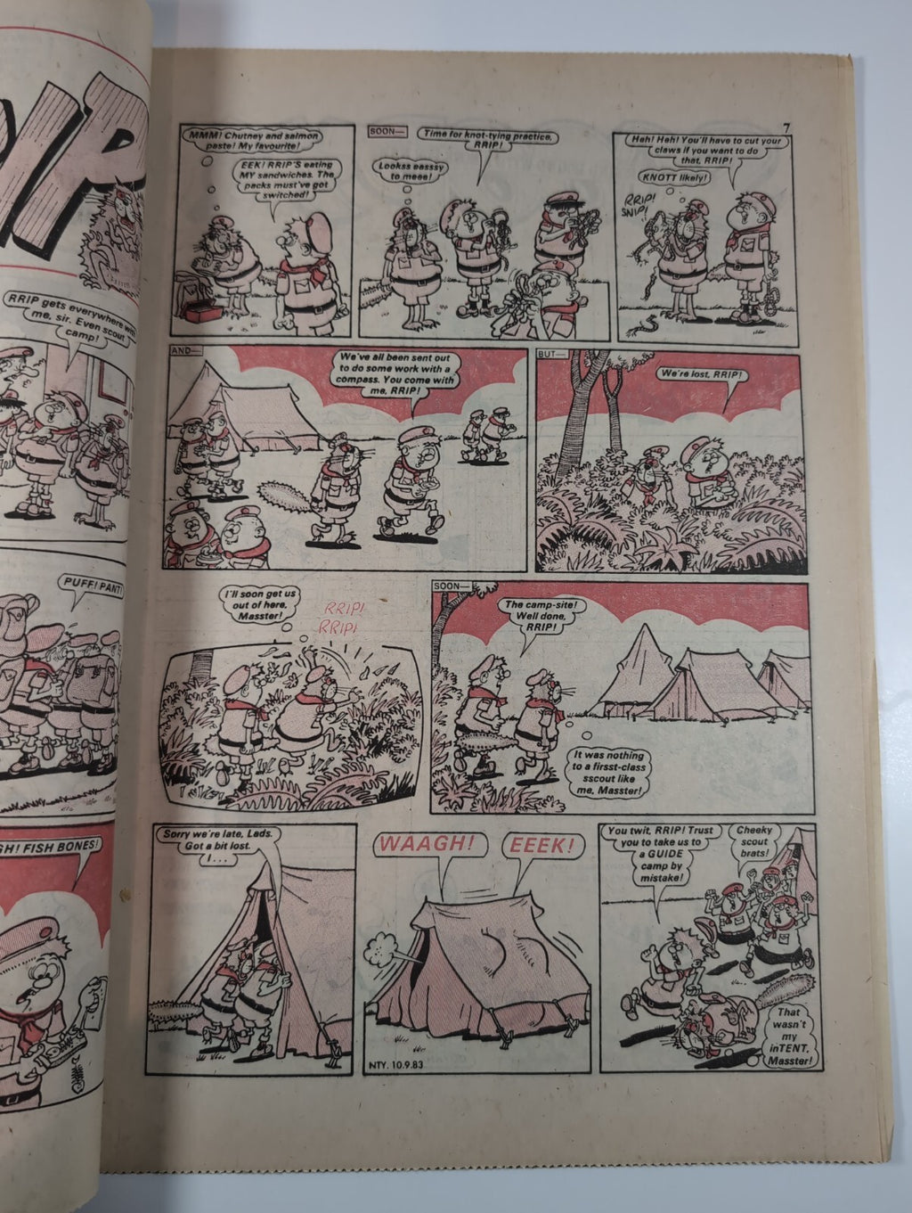 Nutty Comic Featuring Bananaman Issue No. 187 Sept 10th 1983 Vintage Retro Comic